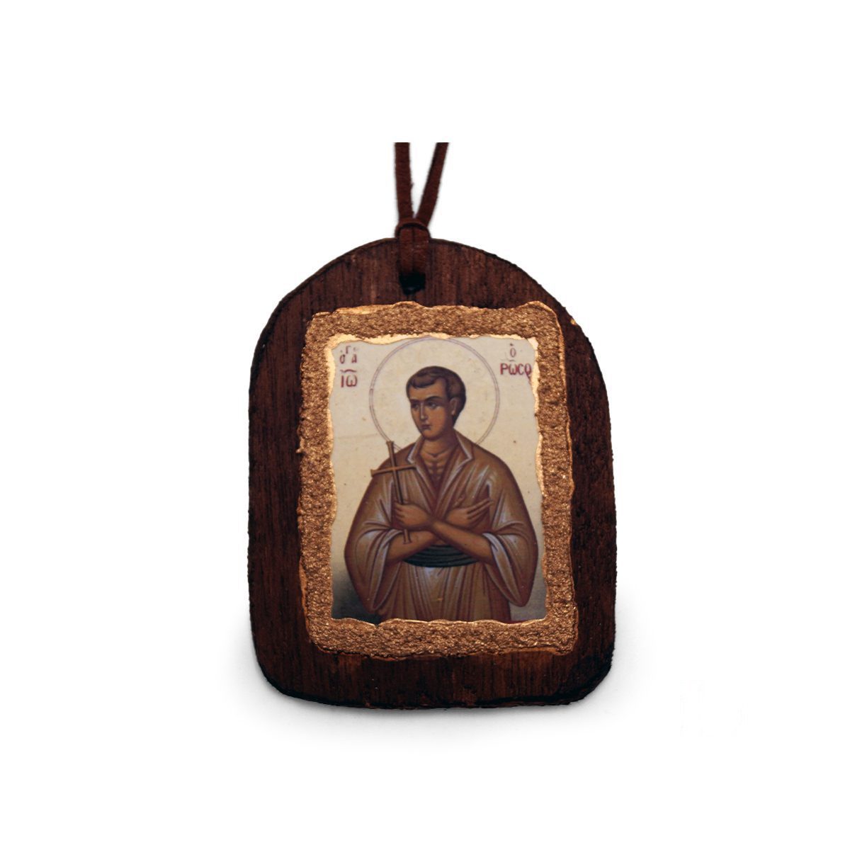 Wooden Amulet Saint John the Russian - Mount Athos - Mount Athos Legacy