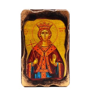 Αγία Αλεξάνδρα - Λιθογραφία - Άγιο Όρος