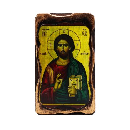 Ιησούς Χριστός Παντοκράτωρ - Λιθογραφία - Άγιο Όρος