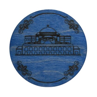 Wooden Coaster - Hagia Sophia - Blue