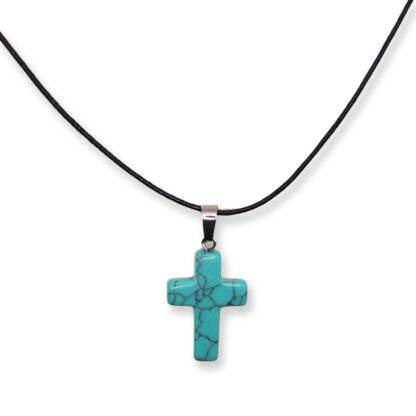 Neck Cross -Turquoise Haolite- Monastic Worker's Hand