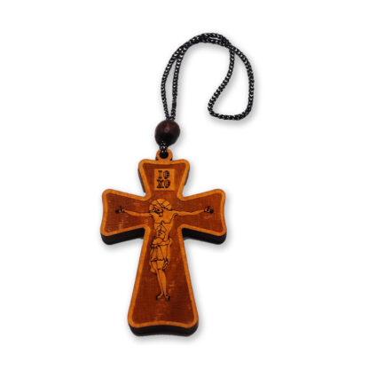 Wooden Cross Amulet - Karyes of Mount Athos