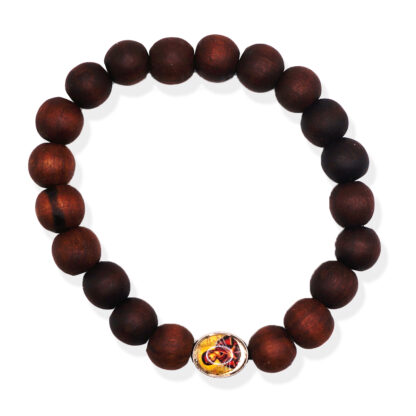 Bracelet - Wooden Beads - With Saints - Image 2