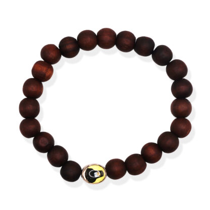 Bracelet - Wooden Beads - With Saints