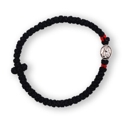 Waxed prayer rope with beads - Mount Athos
