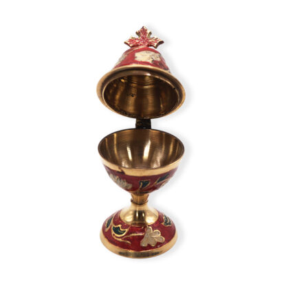 Small Household Brass Censer with Enamel - Image 2
