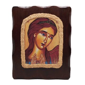 Guardian Angel - Embossed Gold Print with Sandblasting - Mount Athos
