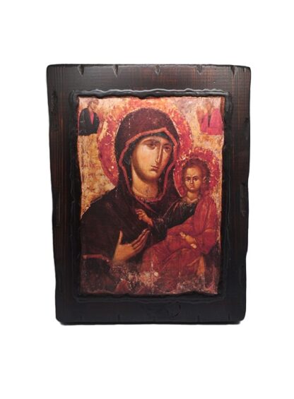 Theotokos Acheiropoietos – Silkscreen on Naturally Aged Wood – Mount Athos